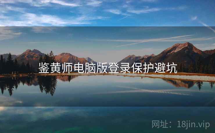 鉴黄师电脑版登录保护避坑